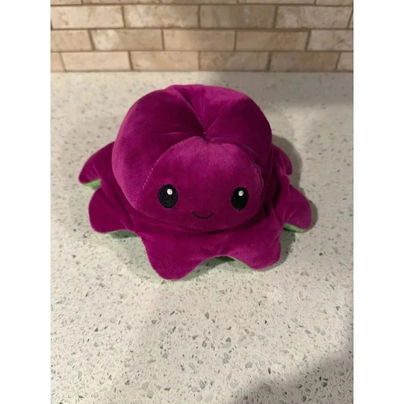 Reversible Mood Octopus plush b38 - Picture 5 of 8
